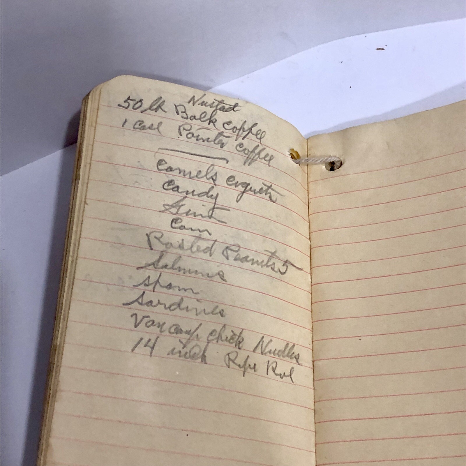 Vintage Agrico 1939 Advertising Fertilizer Memo Notebook Calendar Written Notes