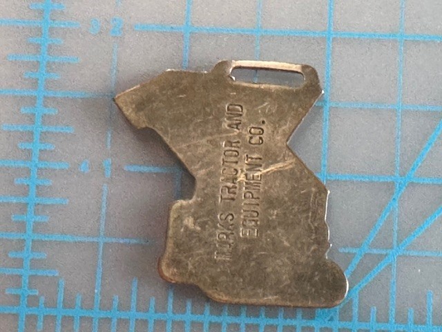 WF-081 1930s era TRACTOMOTIVE TRACTOR BULLDOZER Old Original Watch Fob