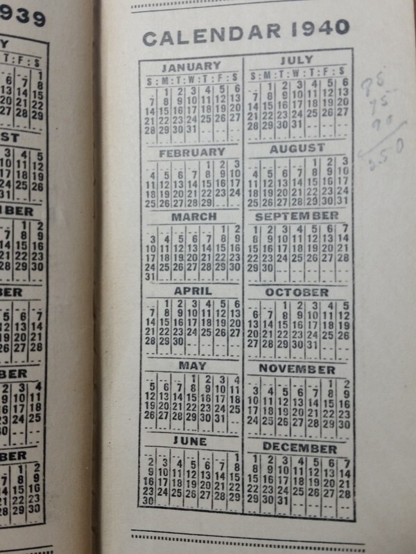 1939-40 Holmes & Robinson Livestock Commission Merchants Adv Memo Book Milwaukee