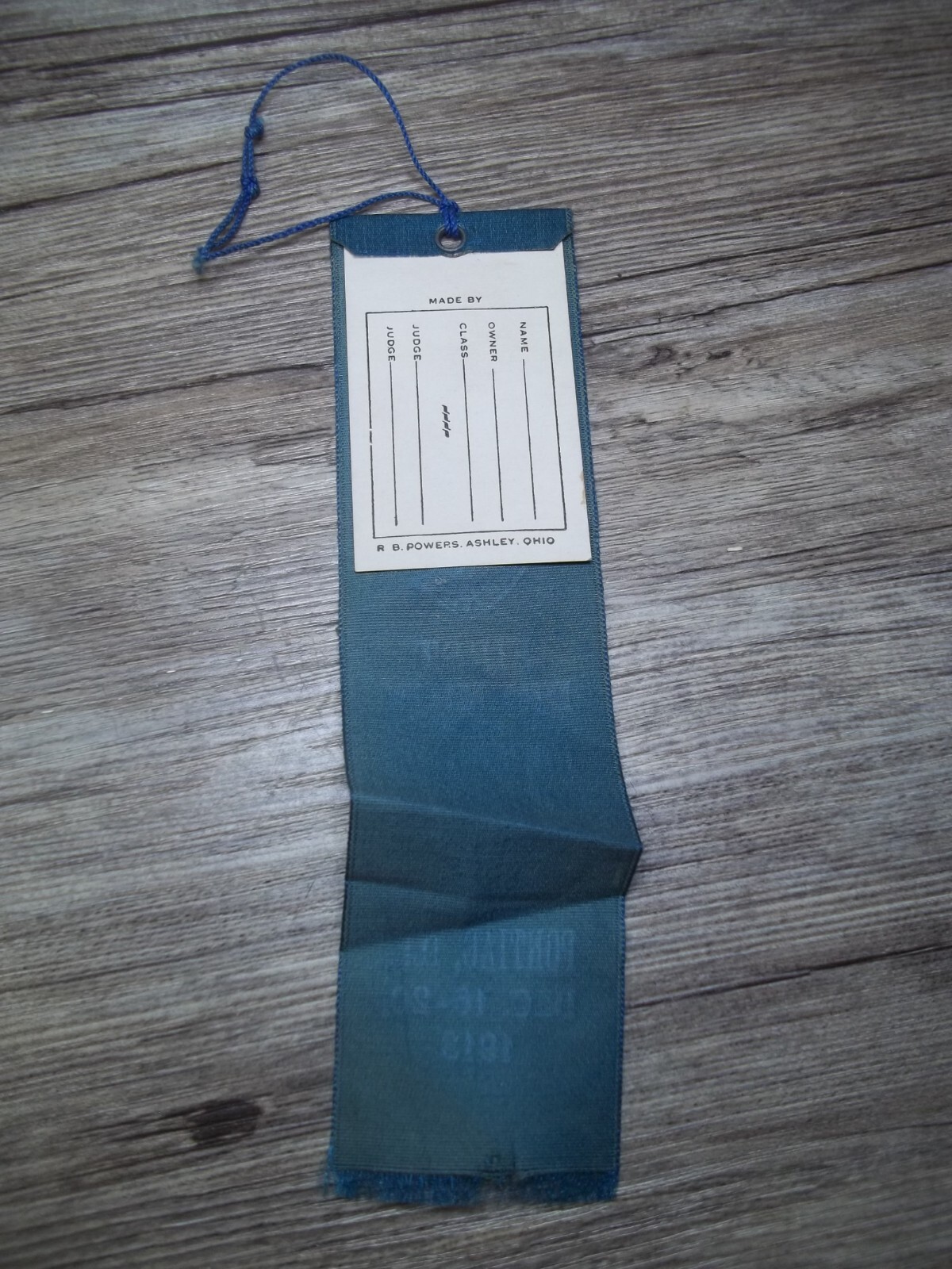 premium 1st place poultry ribbon Pontiac Il. 1918 A.P.A. show Z29