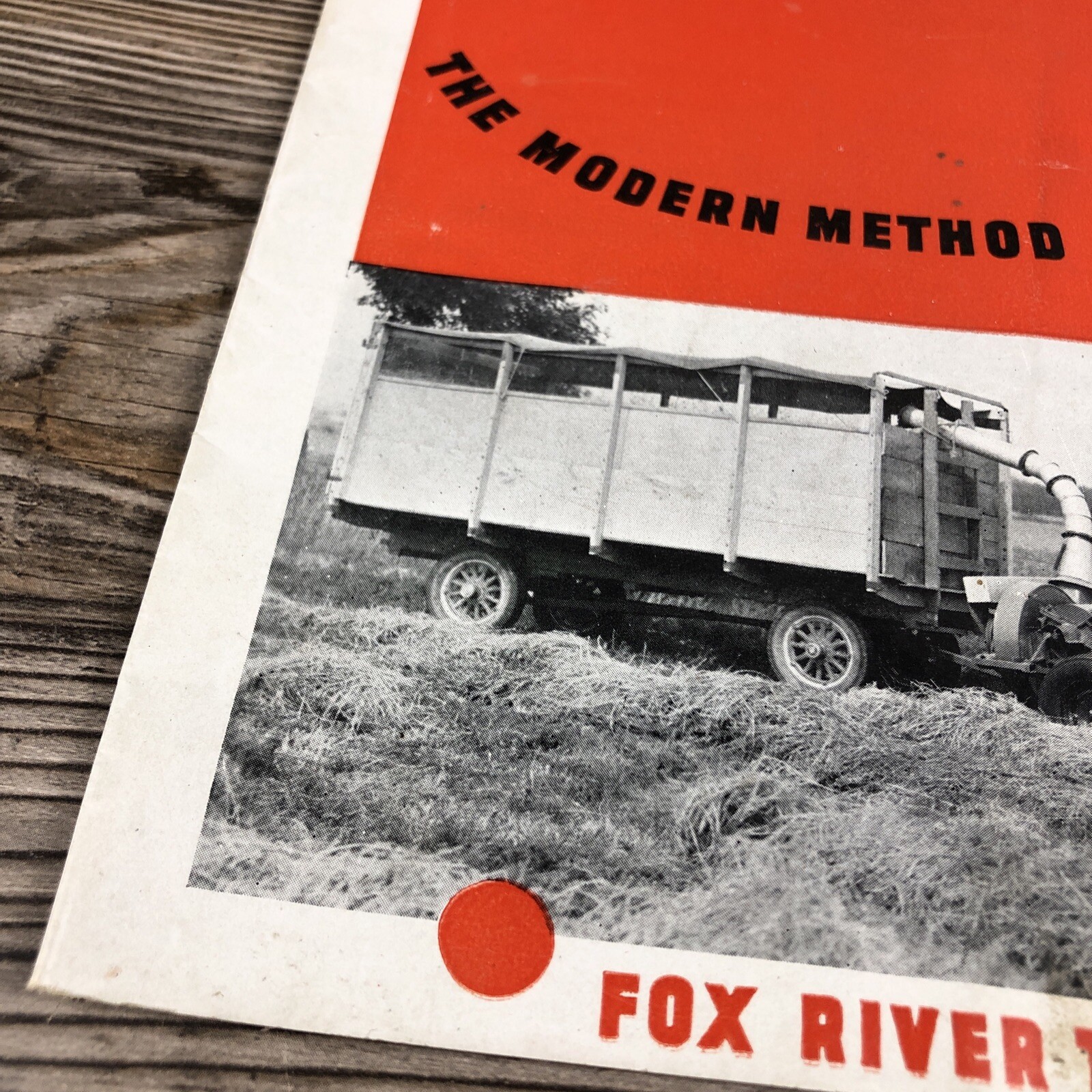 Rare Fox River Tractor Co. Pick-Up Cutters Farming Brochure Pamphlet Appleton WI
