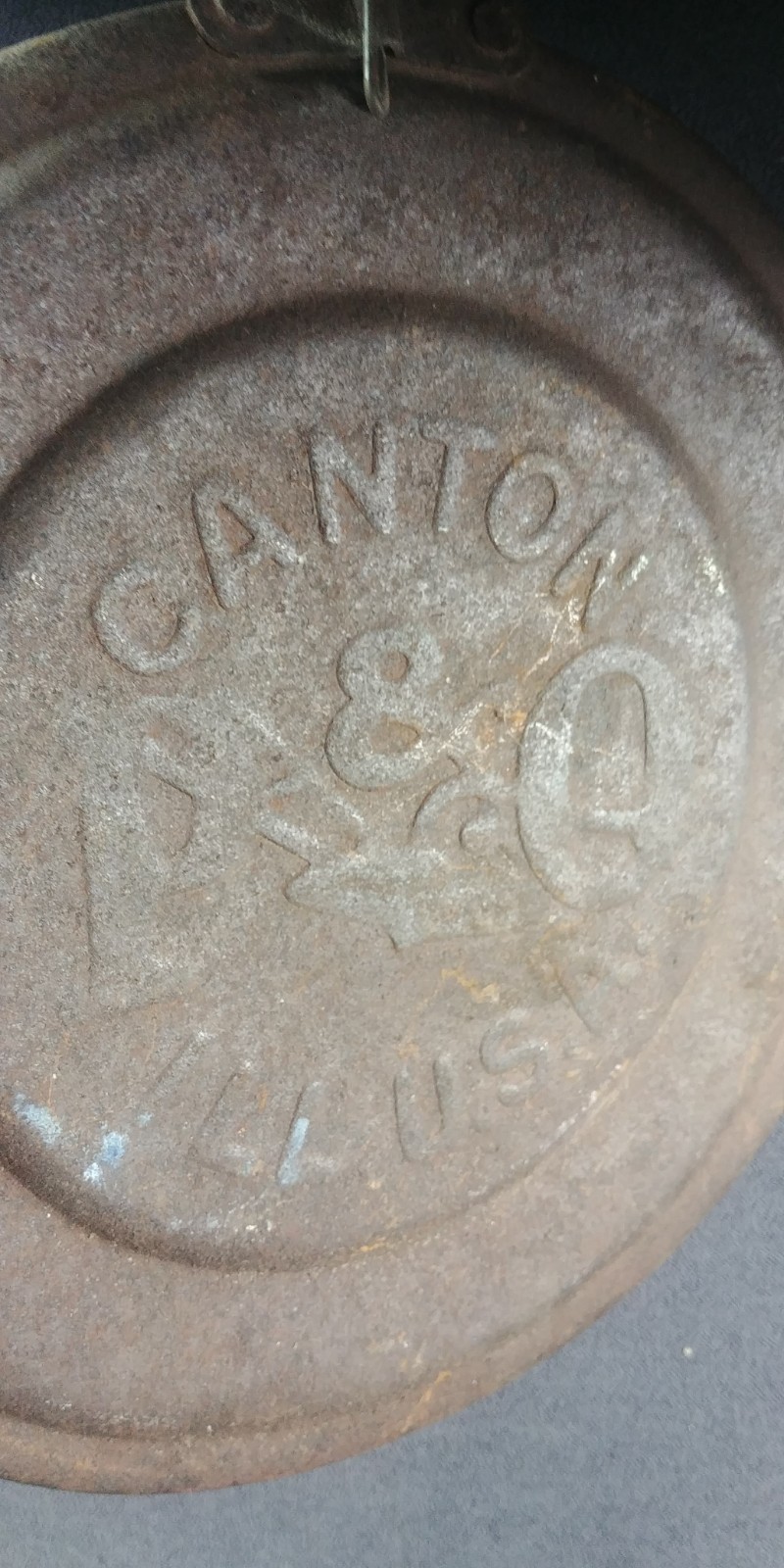 1890s Metal Top P&O Parlin & Orendorff Plow Picture Part Unknown Antique 9 3/4&Prime;