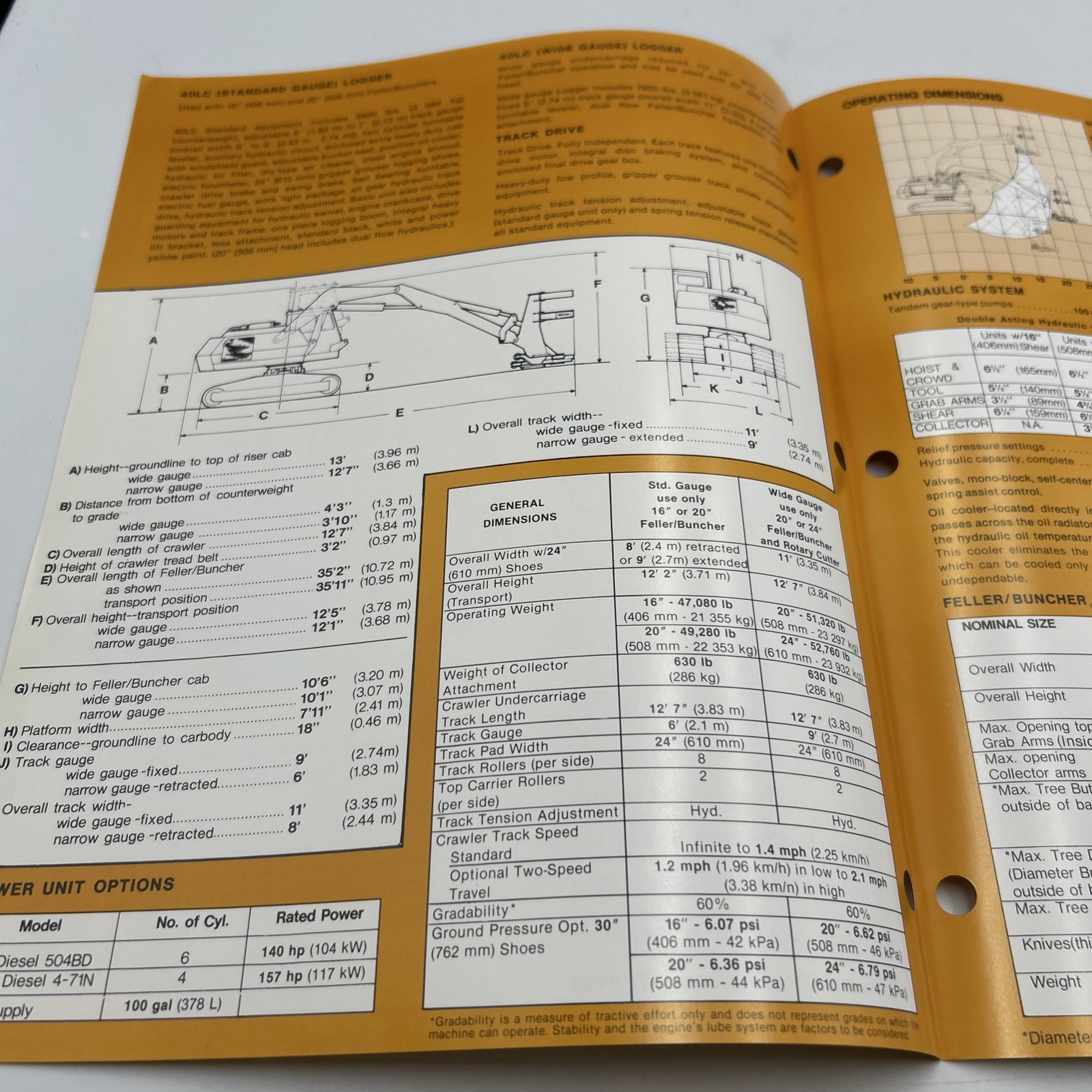 Drott 40LC Feller/Buncher Brochure