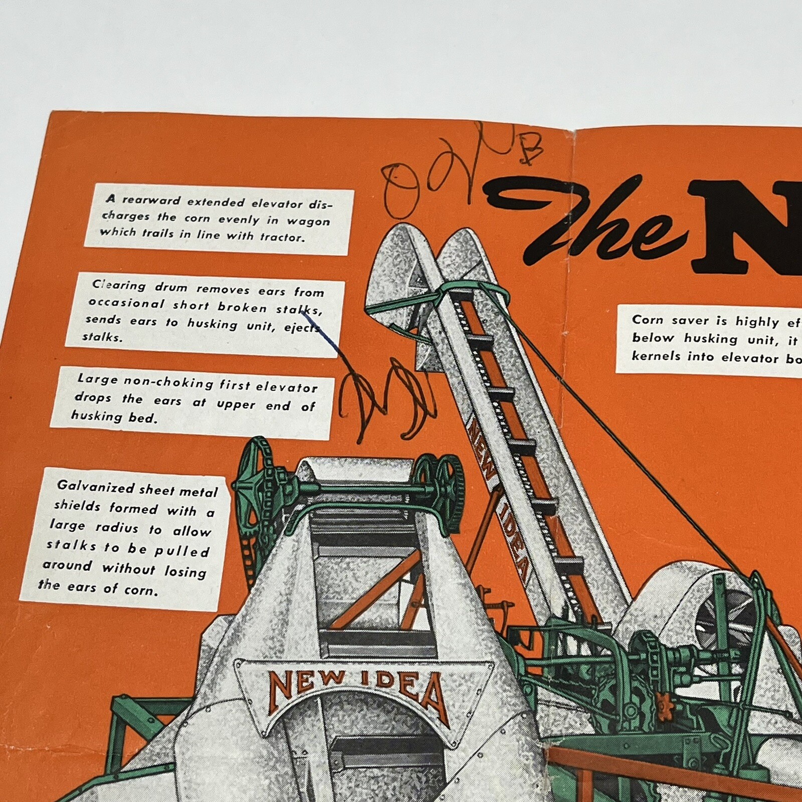 1930&rsquo;s New Idea One Row Corn Picker Brochure Booklet Pamphlet