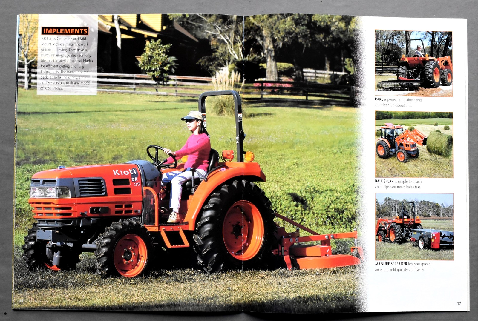 ORIGINAL 2008 KIOTI DK SERIES TRACTOR SALES BROCHURE ~ 22 PAGES ~ 8.5&Prime; x 11&Prime;