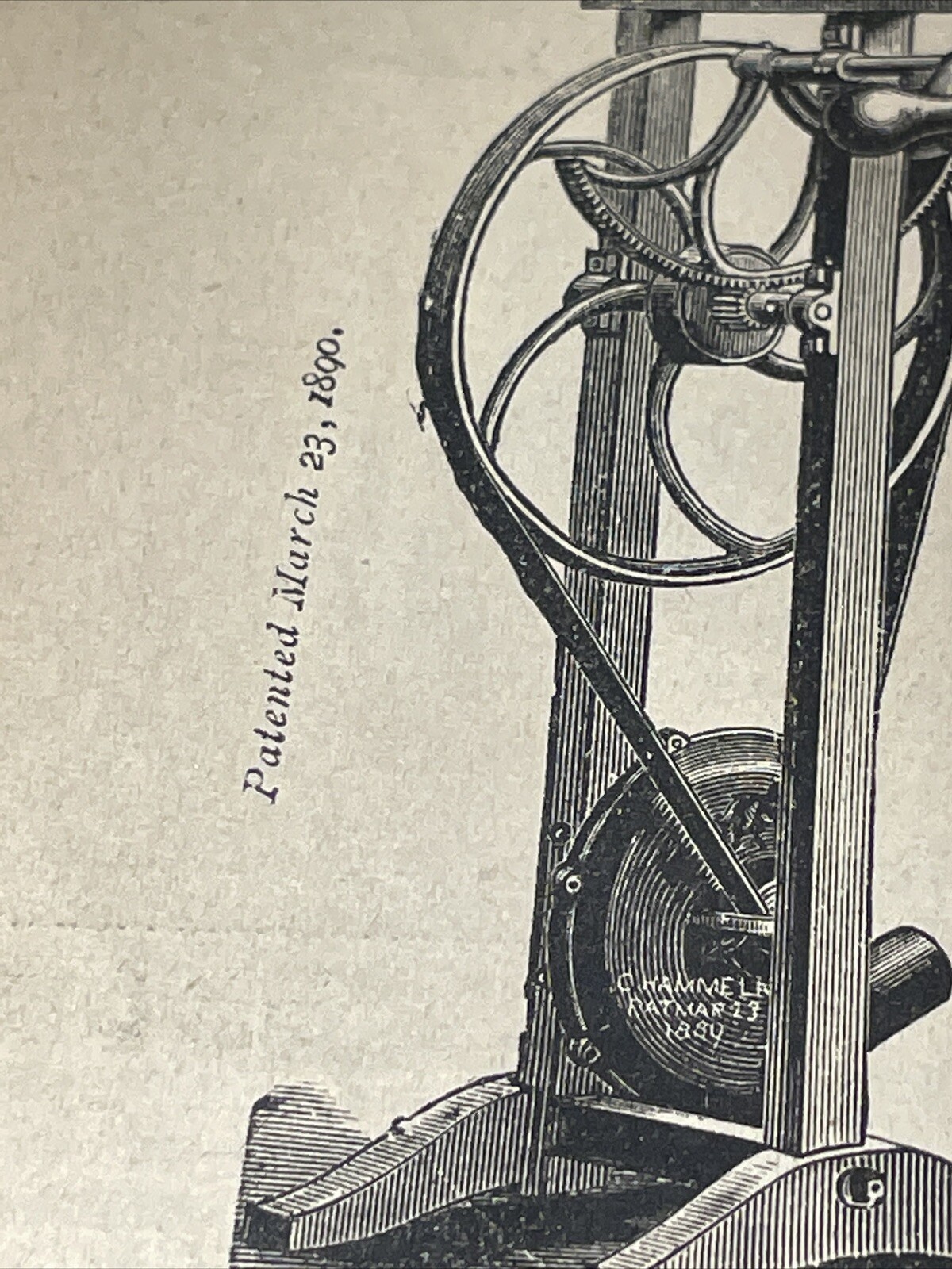 1891 Baldwin – Blacksmith Buffalo Hand Blower – Farm Advertising – New Orleans
