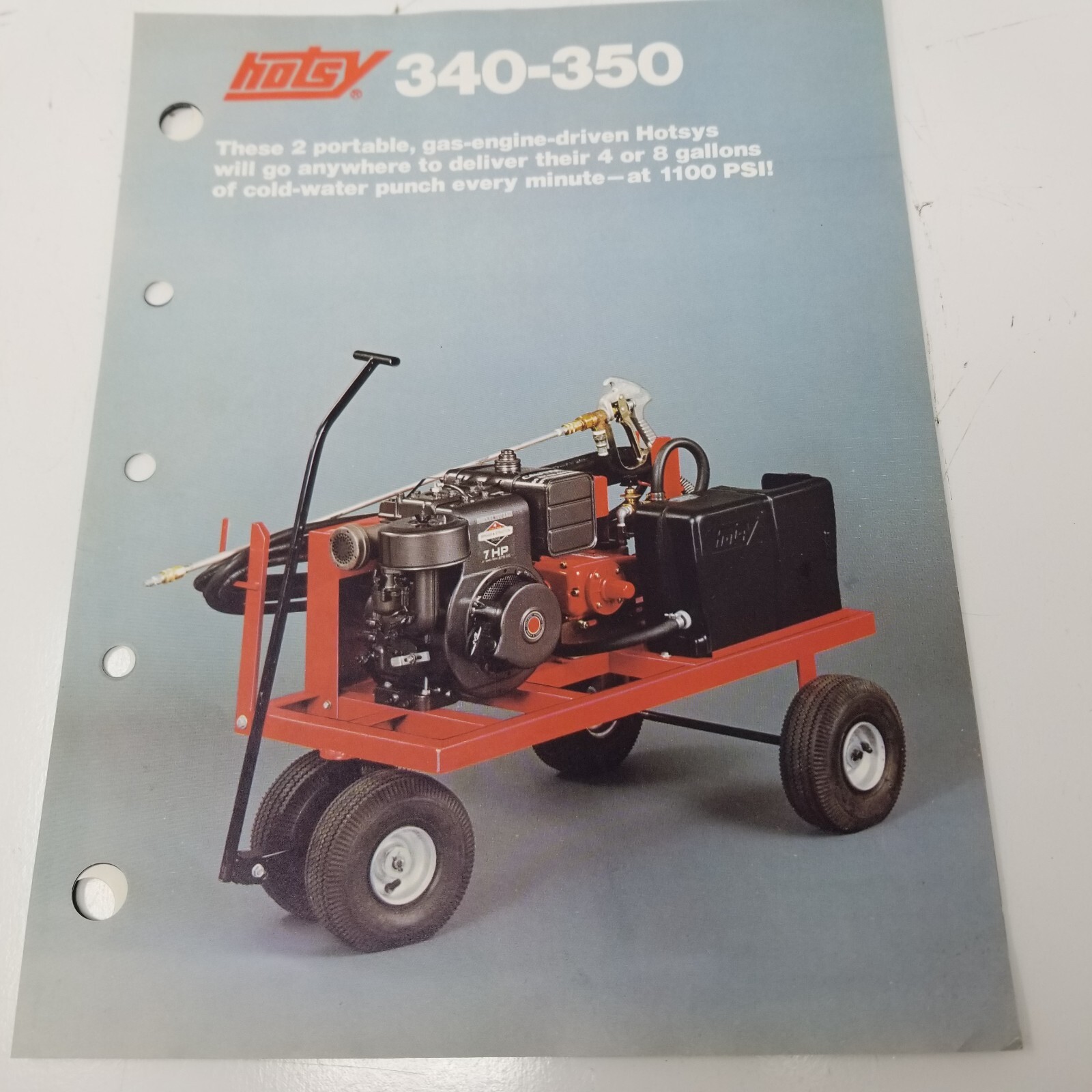 Hotsy Hotsys Cleaning Platforms Pressure Washers Sales Brochures Set of 4