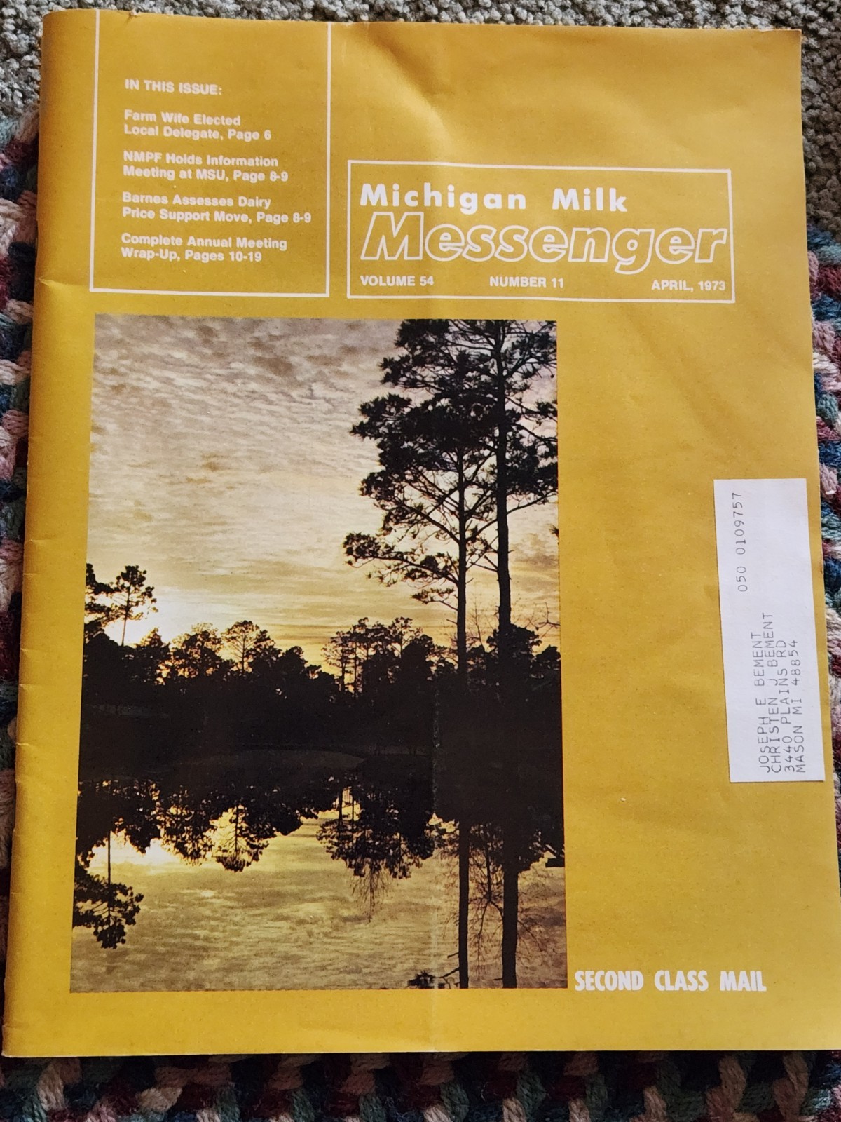 SURGE Farm bulk Tank Cooler AD In Vintage 1973 Michigan Milk Messenger Magazine