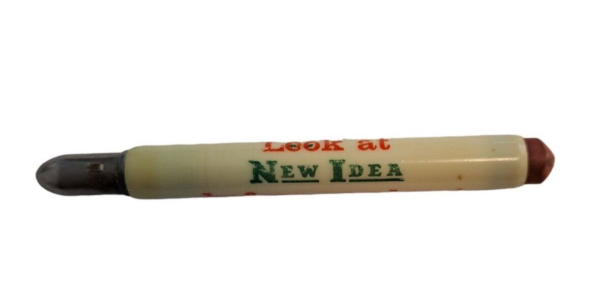 Look at New Idea before you buy! Farm Equipment Bullet Pencil Advertising VTG