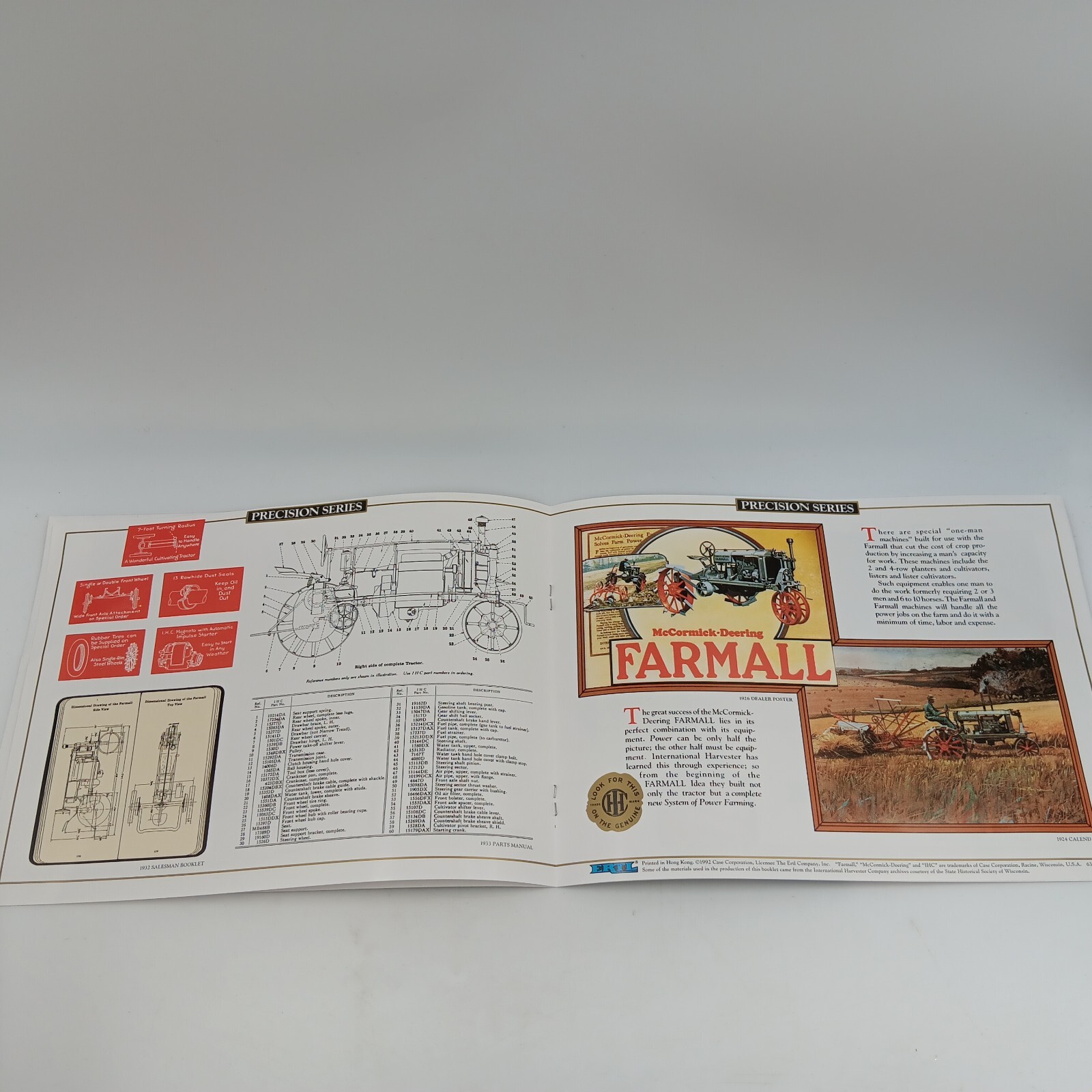 Harvester International The McCormick-Deering Farmall Precision #20 Book 1992