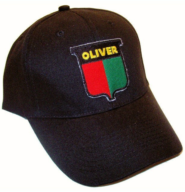 Oliver Vintage Logo Tractor 6 Panel Black Hat Cap Gift Fits Most