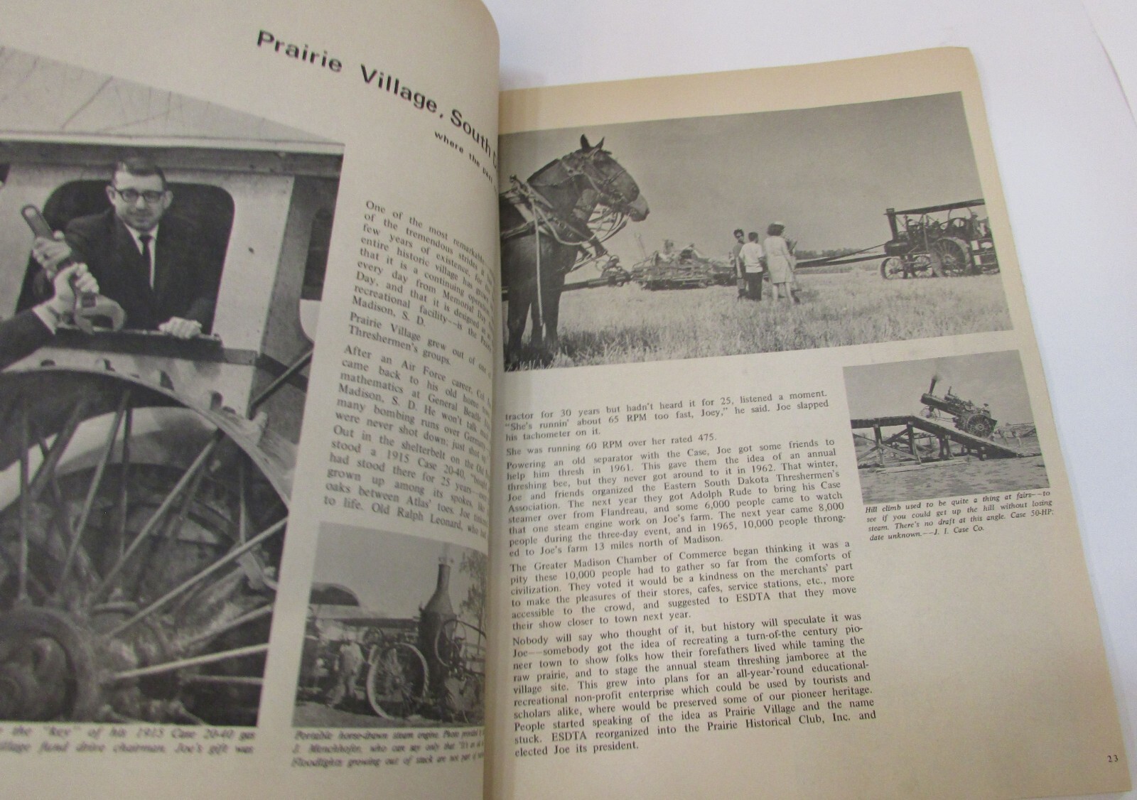 Old 1968 Days of Steam Glory Dana Close Jennings Agriculture Photo pb bk FREE SH