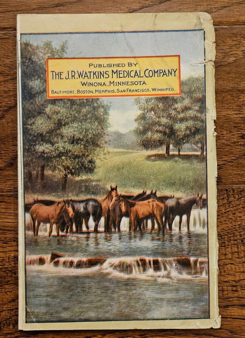 Original 1914 Watkins Stock Raisers Manual Cattle, Mules etc
