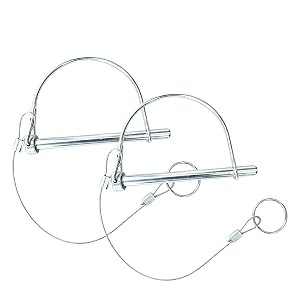 2 Pack 1/4in Trailer Hitch Pin with Anti-Loss Cable – 4 Inch Long Coupler Safety
