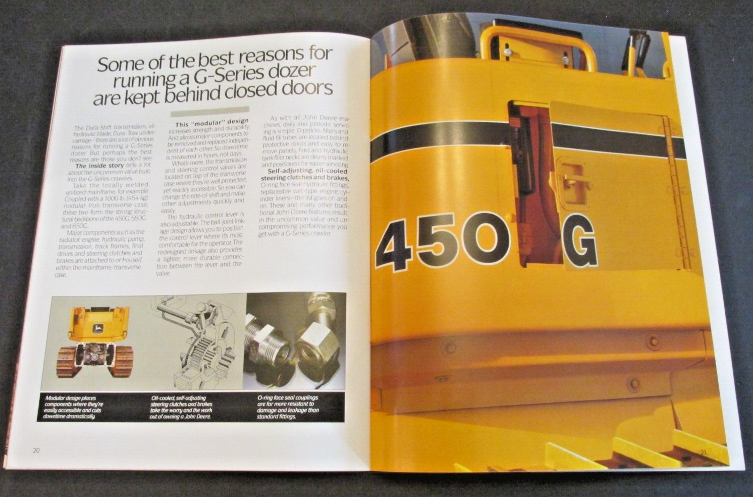 JOHN DEERE CRAWLER DOZERS UNDER 100 HP Dealer AD CATALOG BOOKLET