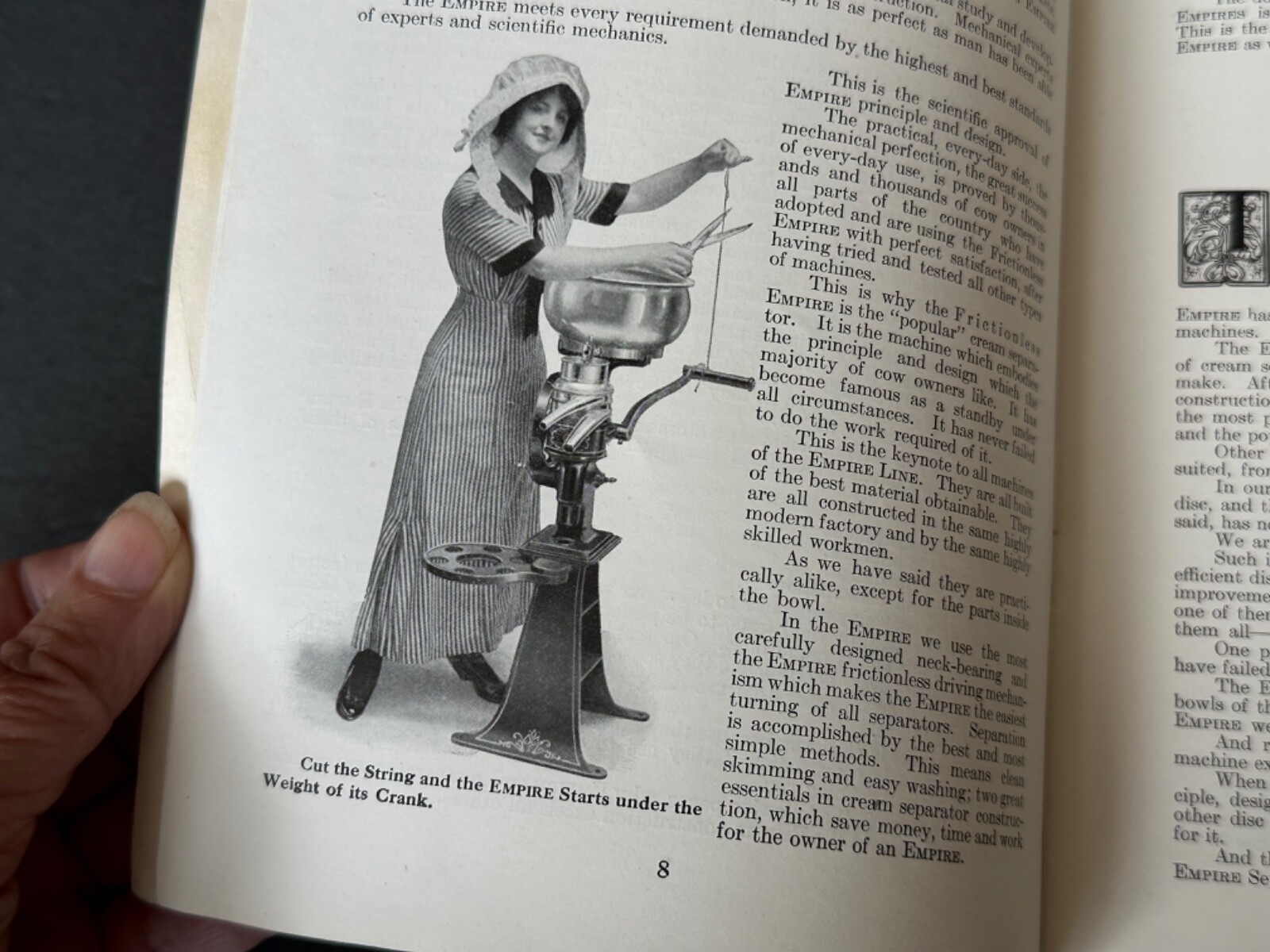 VINTAGE Advertising Catalog Dairy Machinery Empire Cream Separator Company 1914