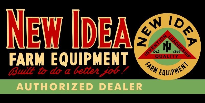 New Idea Farm Equipment Auth. Dealer NEW Sign: 24×48&Prime; USA STEEL, DOUBLE SIDED