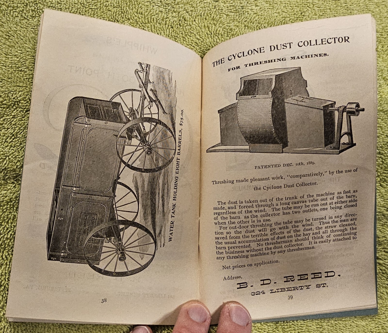 Antique Vintage circa 1900 Thresher Steam Engine Tractor Farm Equipment Catalog