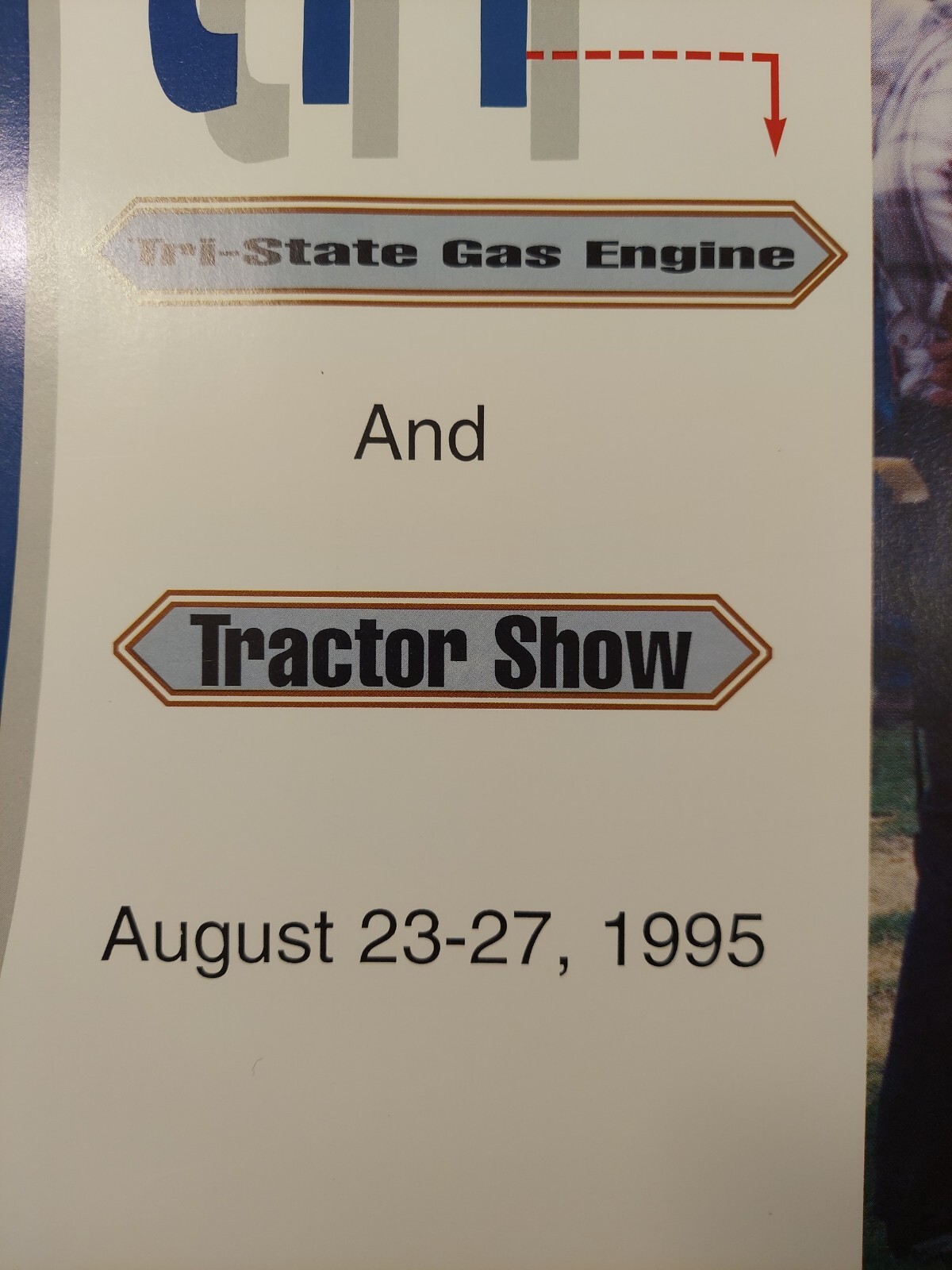 30th Tri-State Gas Engine & Tractor Show Poster Portland, IN 1995