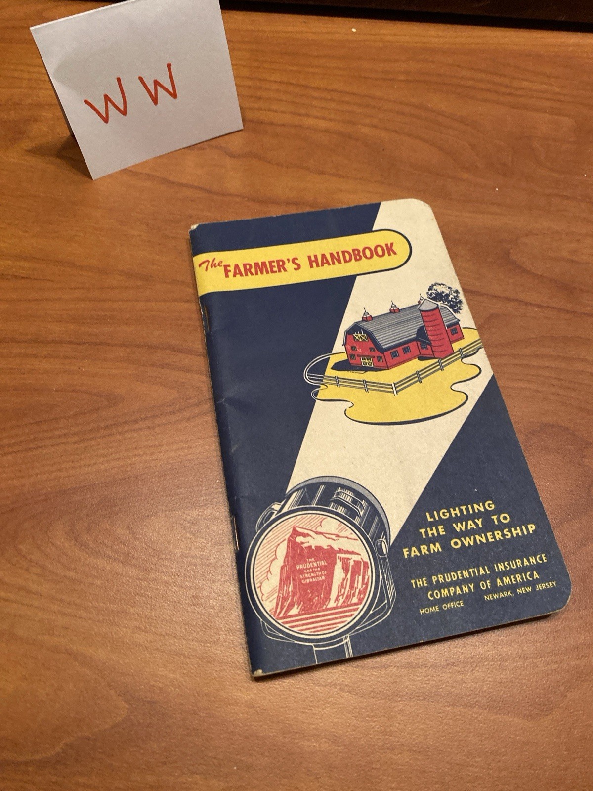 The Farmer’s Handbook Prudential Insurance Ag Advertising Antique Farm Decor