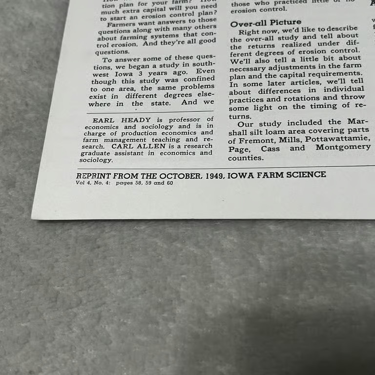 Erosion Control Can Pay Off 1948 Iowa Farm Science Vintage Article K