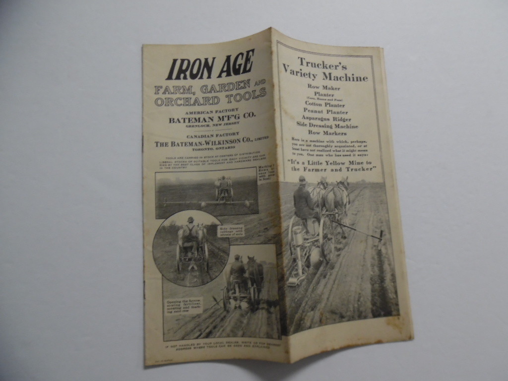 1916 Iron Age Trucker&rsquo;s Variety Machine Catalog Brochure Bateman Mfg Co Vintage