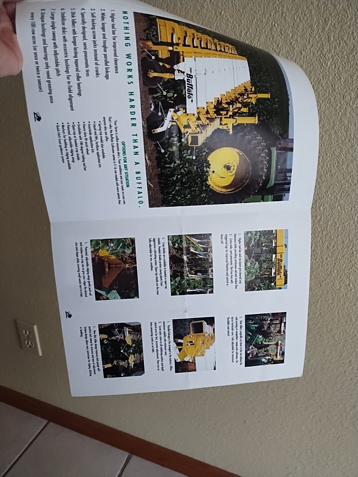 1991 Buffalo Cultivator Brochure Fleischer Mfg Columbus NE USA Farm Field Ag Ad