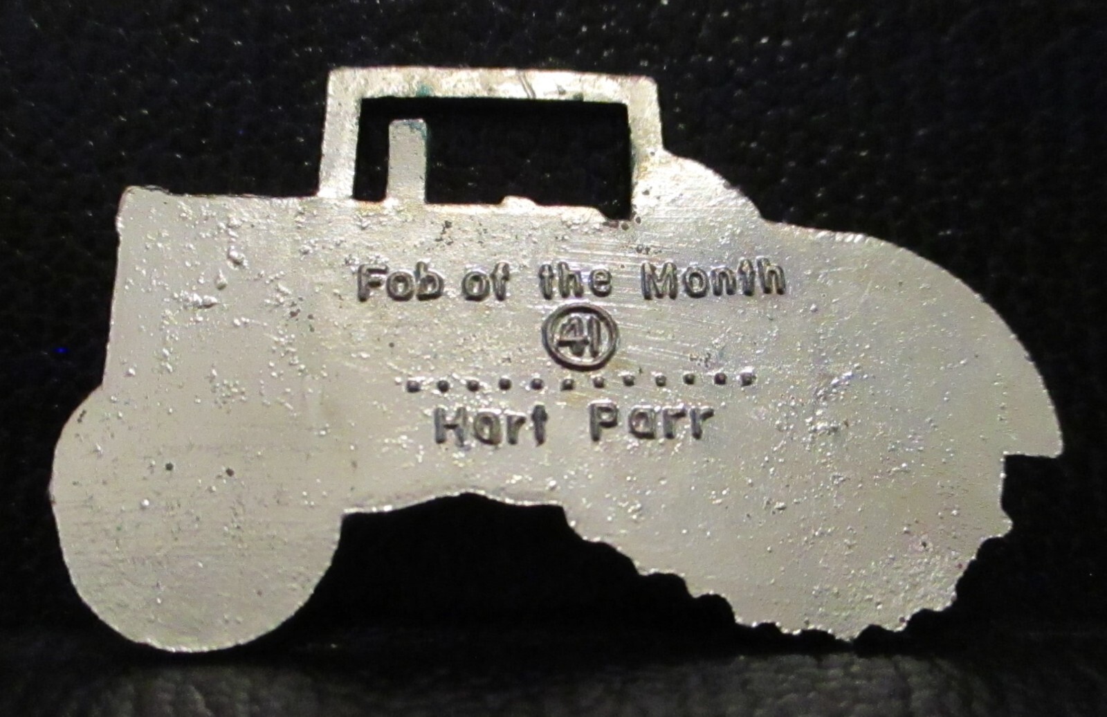 Hart Parr Vintage Antique Steel Wheel Tractor Pocket Watch Fob Metal & Enamel 41