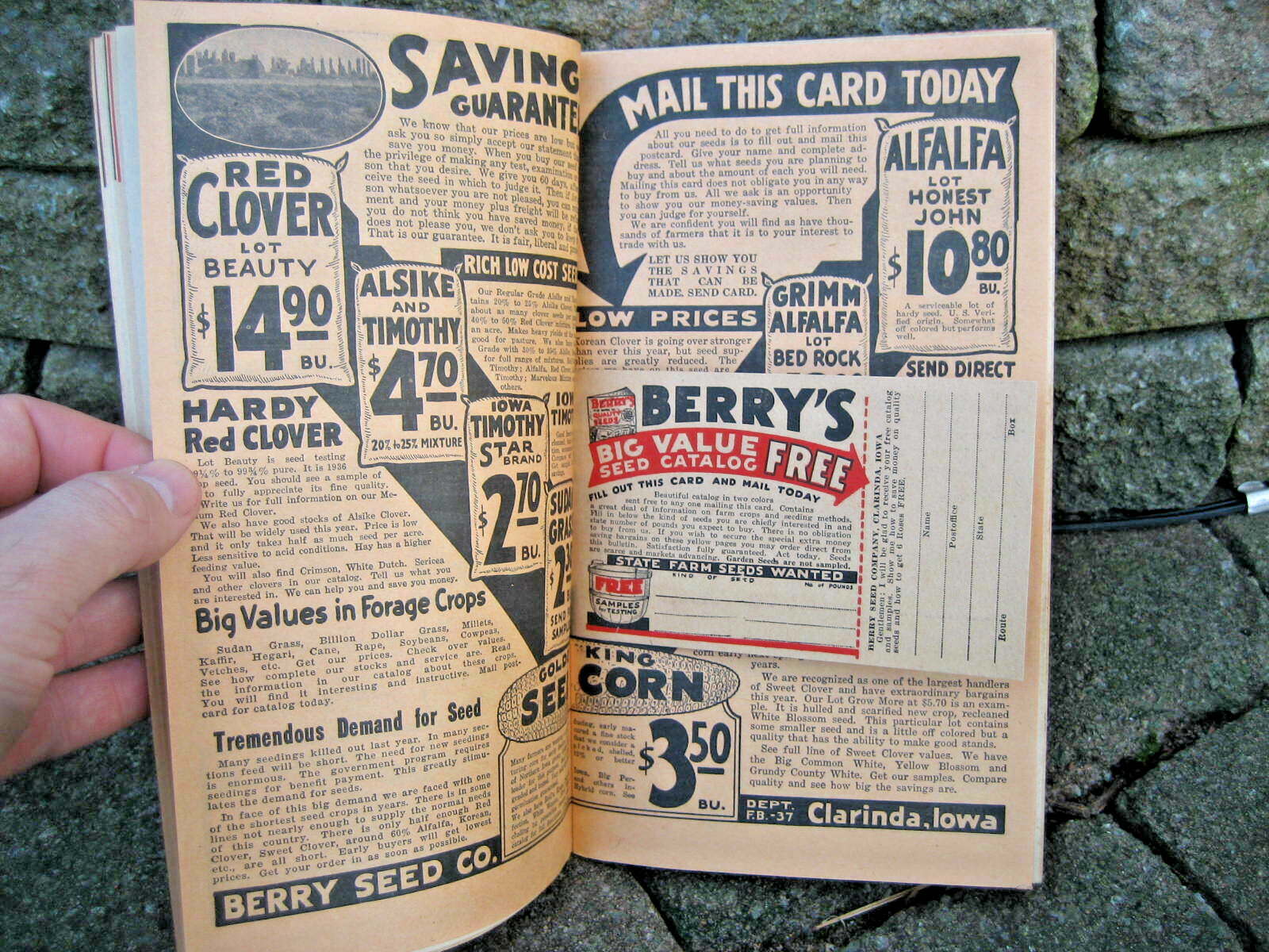 1937 Farmer&rsquo;s Market Bulletin Catalog