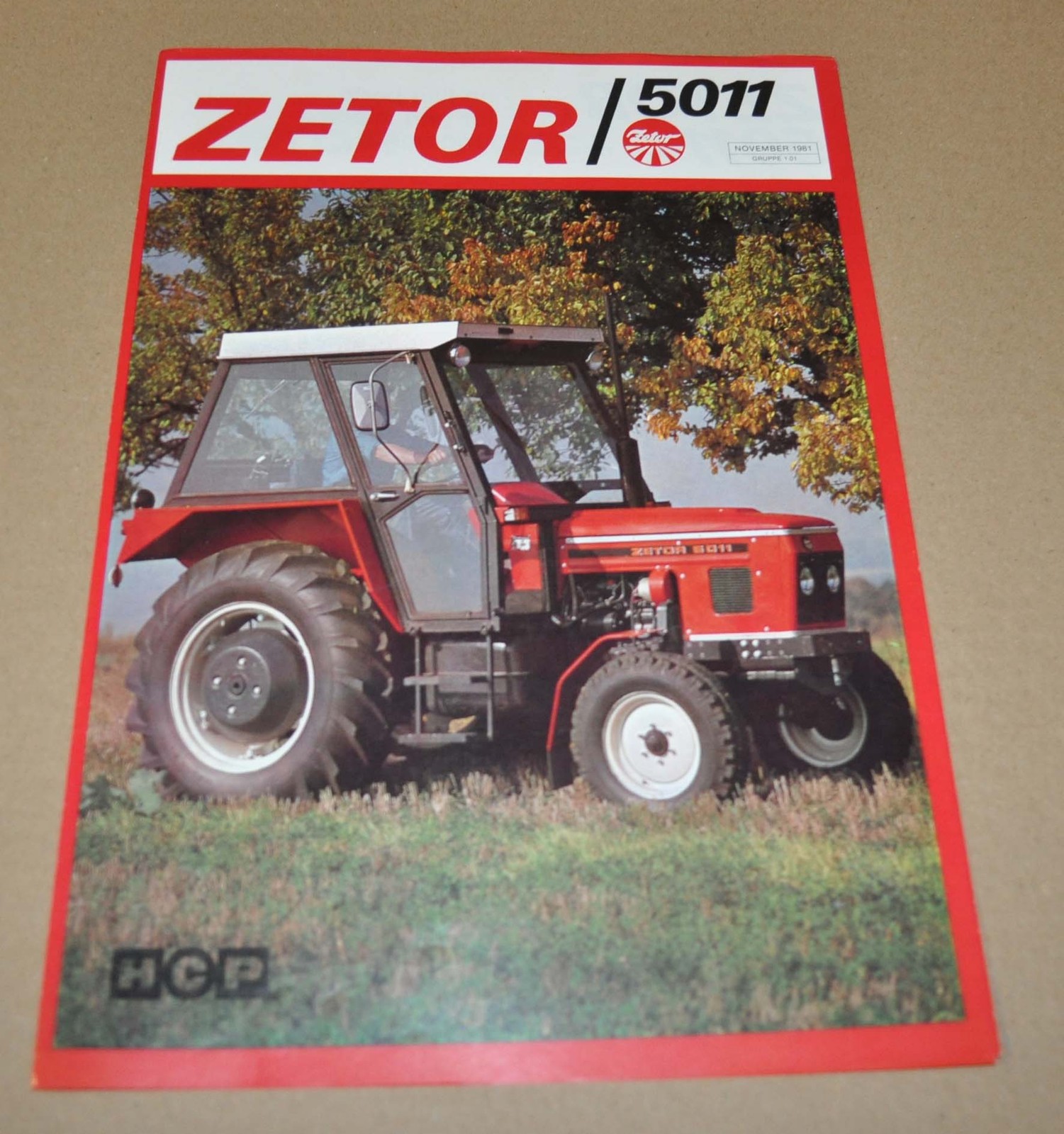 1981 Zetor 5011 Tractor Specification Brochure Prospekt DK