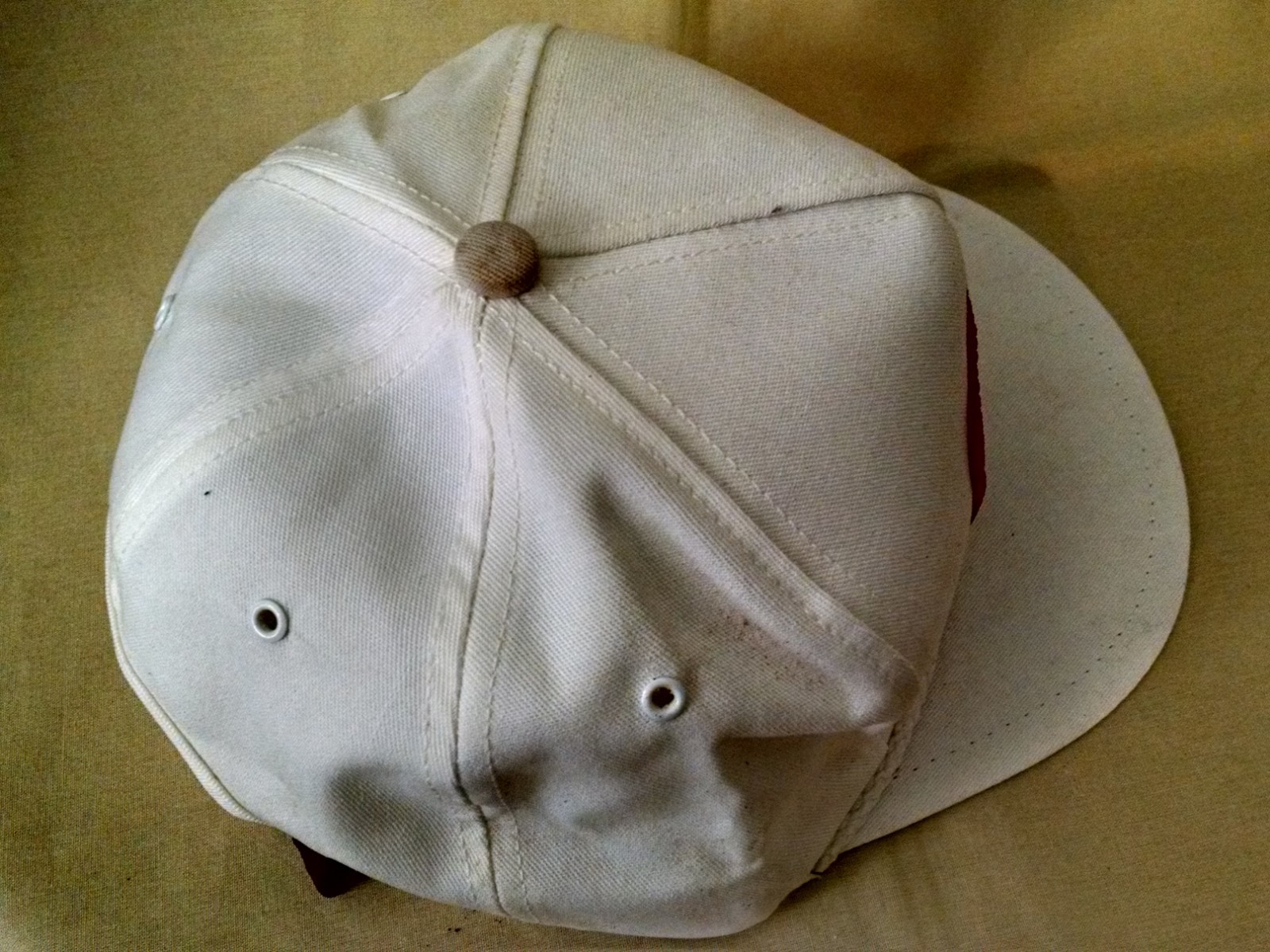 Acre Hat Baseball Ball Cap White Rope Patch Leather Strapback Buckle K Brands