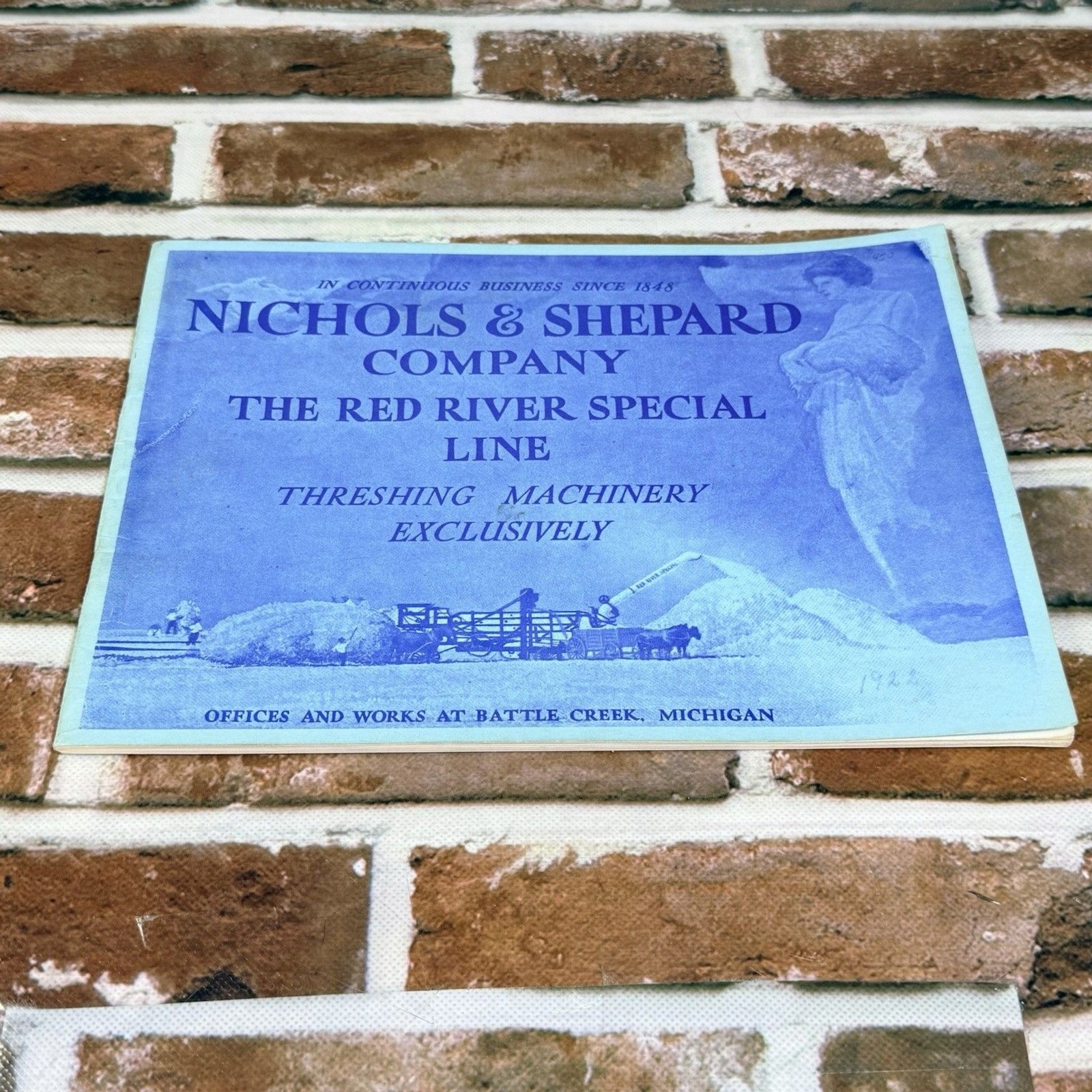 Vintage Nichols Shepard Company Red River Special Sales Brochure Battle Creek MI