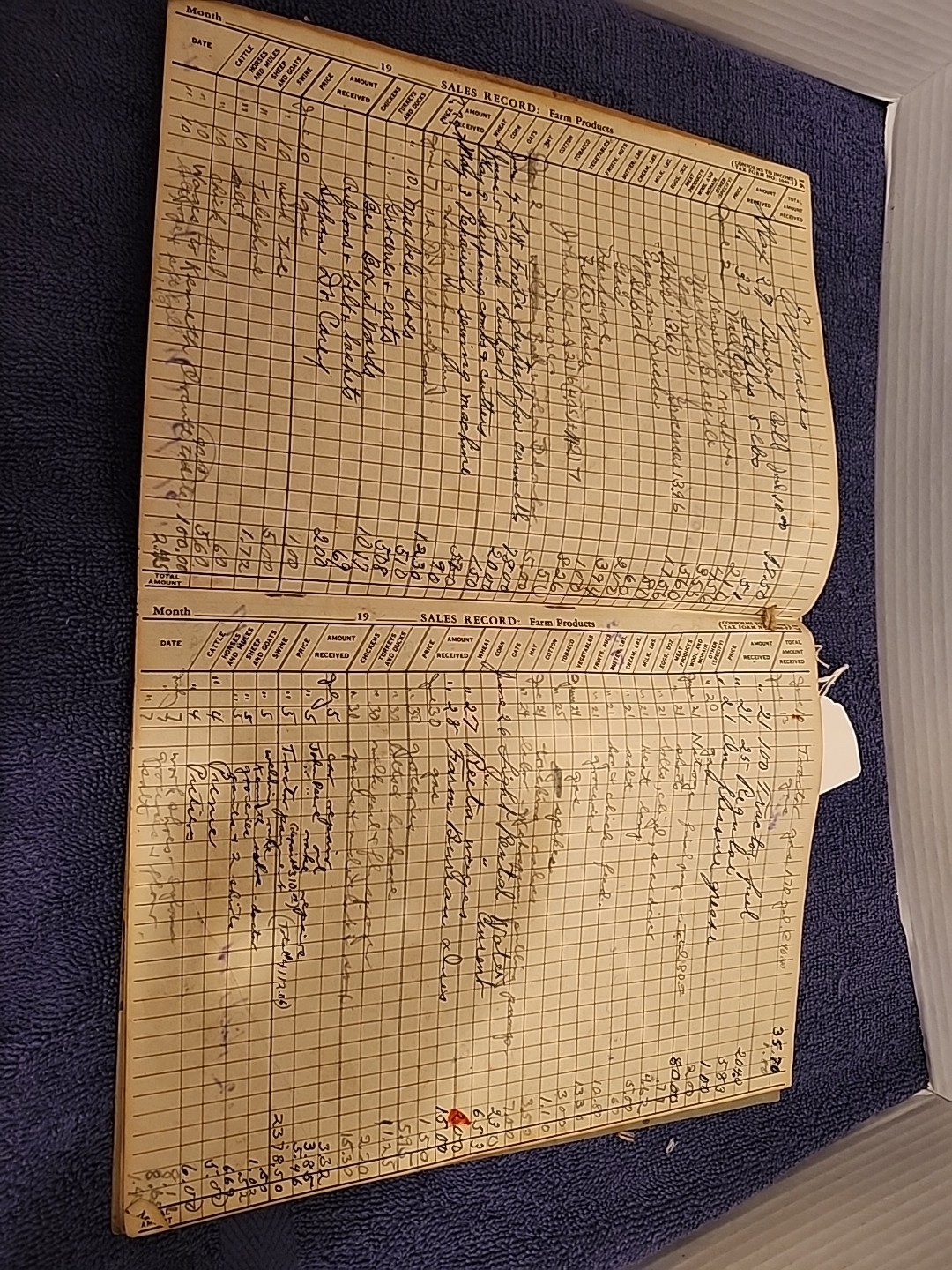 1947 EDITION;CAREY FARM RECORD BOOK;SHERRILL,IA;USED!!!!J.J. BEHR