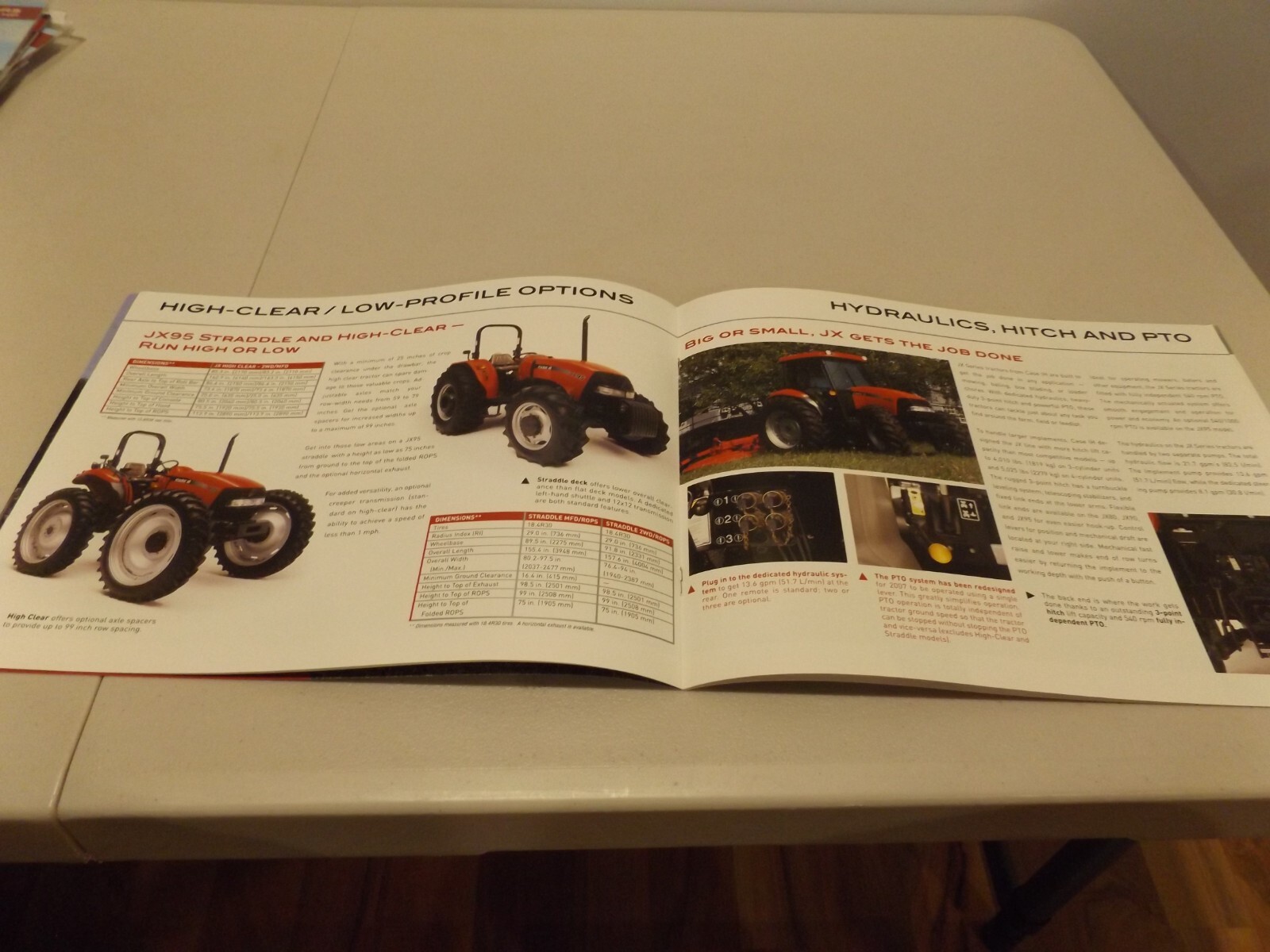 CASE-IH JX SERIES TRACTORS 45-80 PTO HP, LIT # CIH3270701 2007