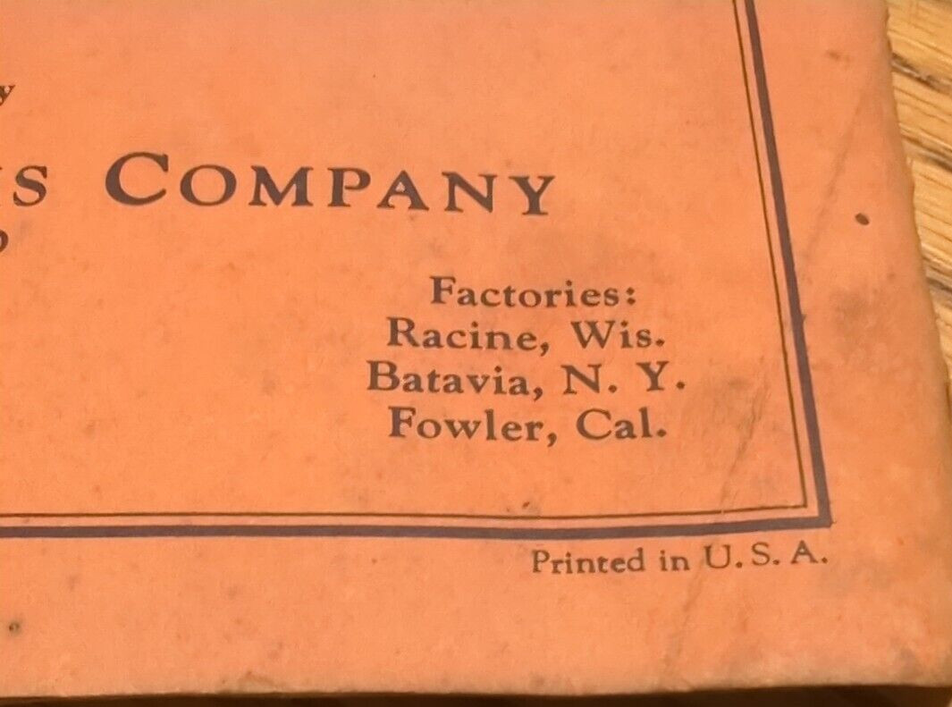 Massey Harris 1950&rsquo;s Combine Sales Booklet Full Color Lot Of 2 Combine Pts &Man
