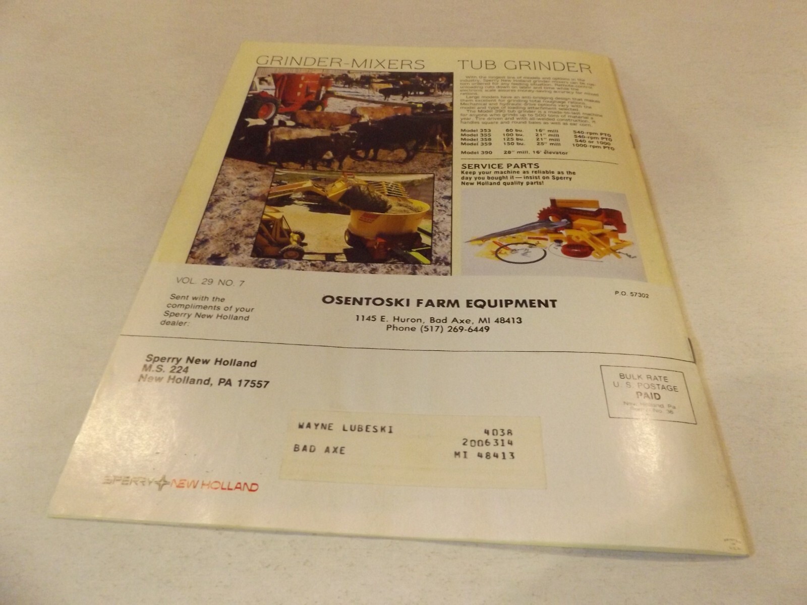 SPERRY NEW HOLLAND NEWS EQUIPMENT BUYER&rsquo;S GUIDE , LIT # 57302