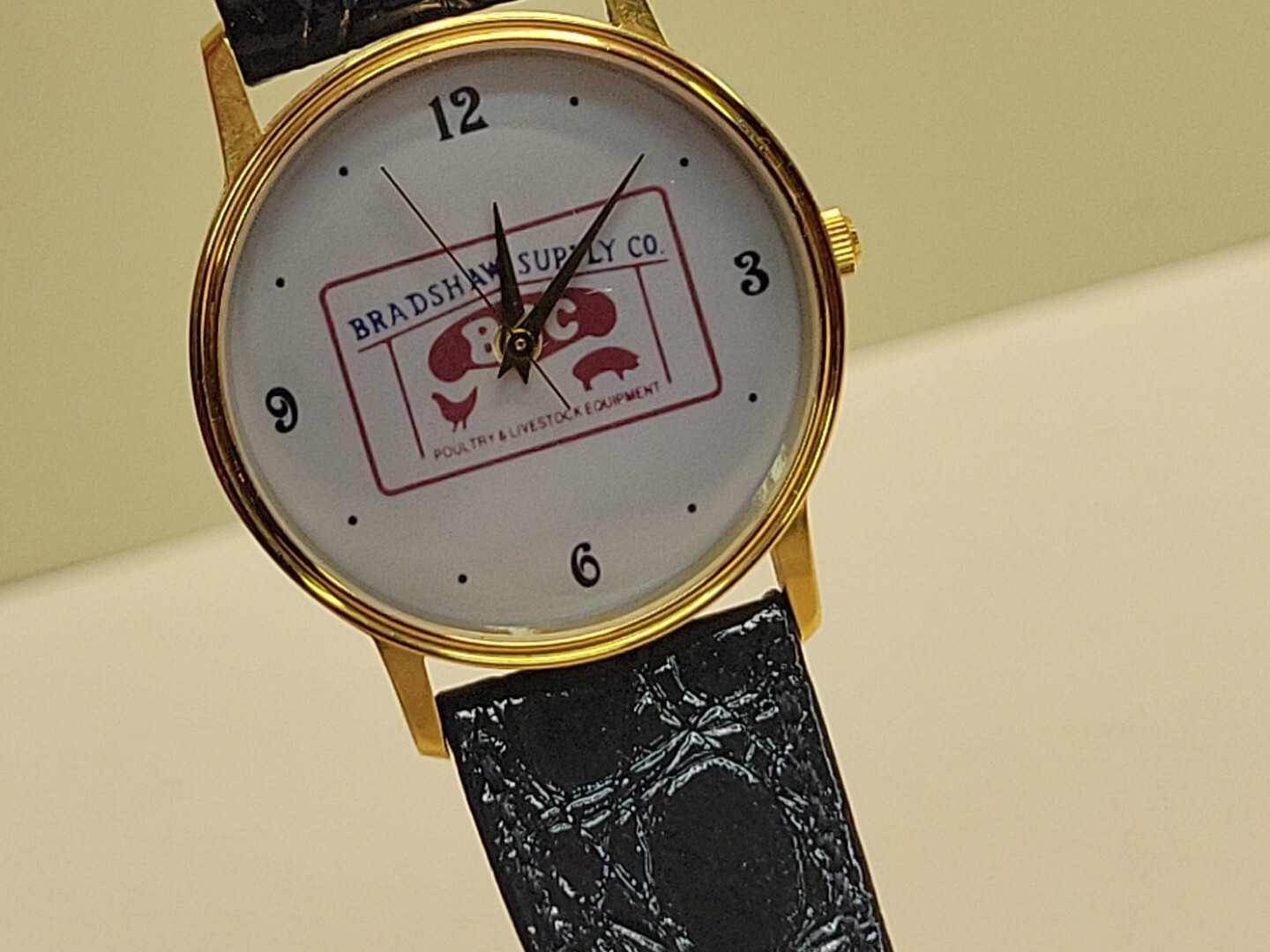 Wrist Watch Advertising: Poultry Livestock Equipment Bradshaw Supply Co. NOS