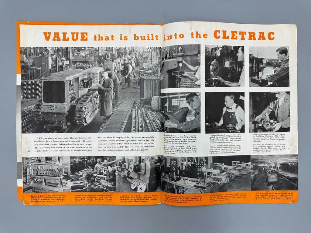 1941 Model A CLETRAC Diesel Gasoline CLEVELAND TRACTOR Machinery Advertising