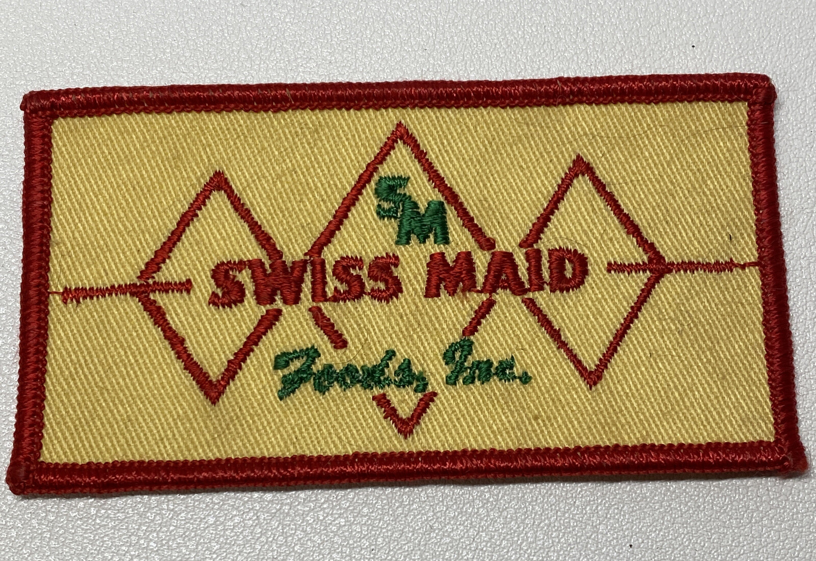 Vintage 50s Swiss Maid Foods Inc. Employee Shirt Patch