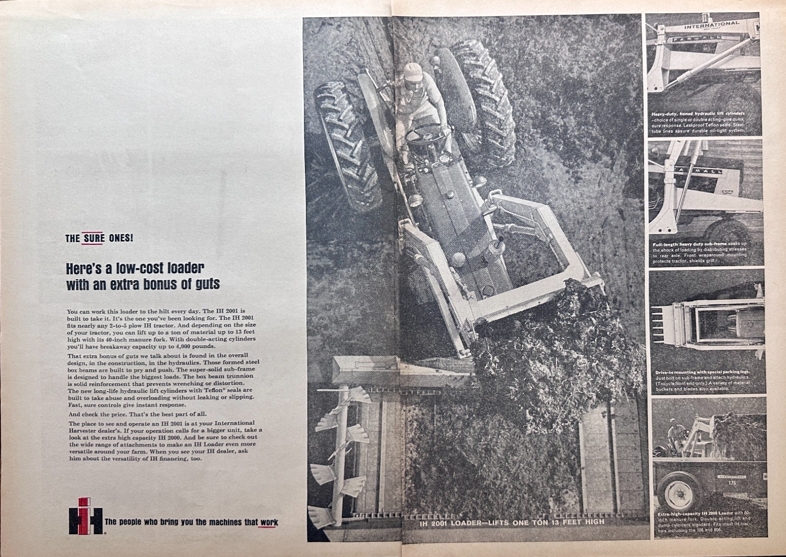 Lot of (4) 1964-65 International Harvester Farm Equipment Magazine Ads #5093