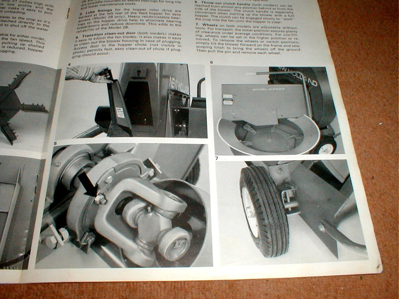 Sperry New Holland Boxes Blowers Wagons 1977 Full Color 8 Page Dealer Brochure
