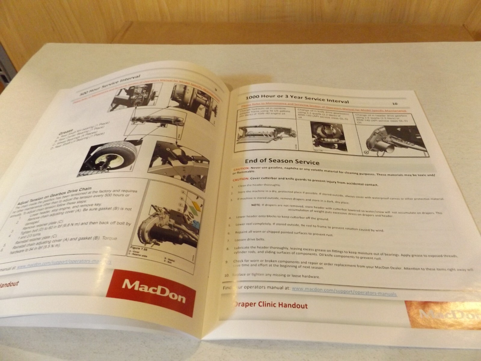 MacDon Draper Clinic Handout