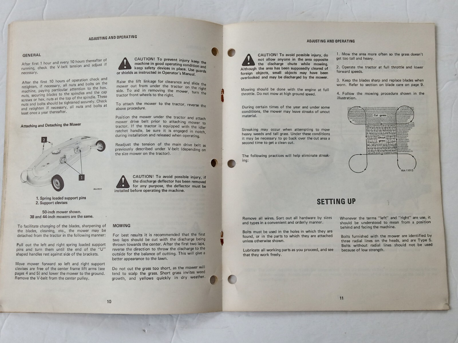 International Harvester Rotary Mowers 38A 44A 50A 3 Spindle Operator&rsquo;s Manual