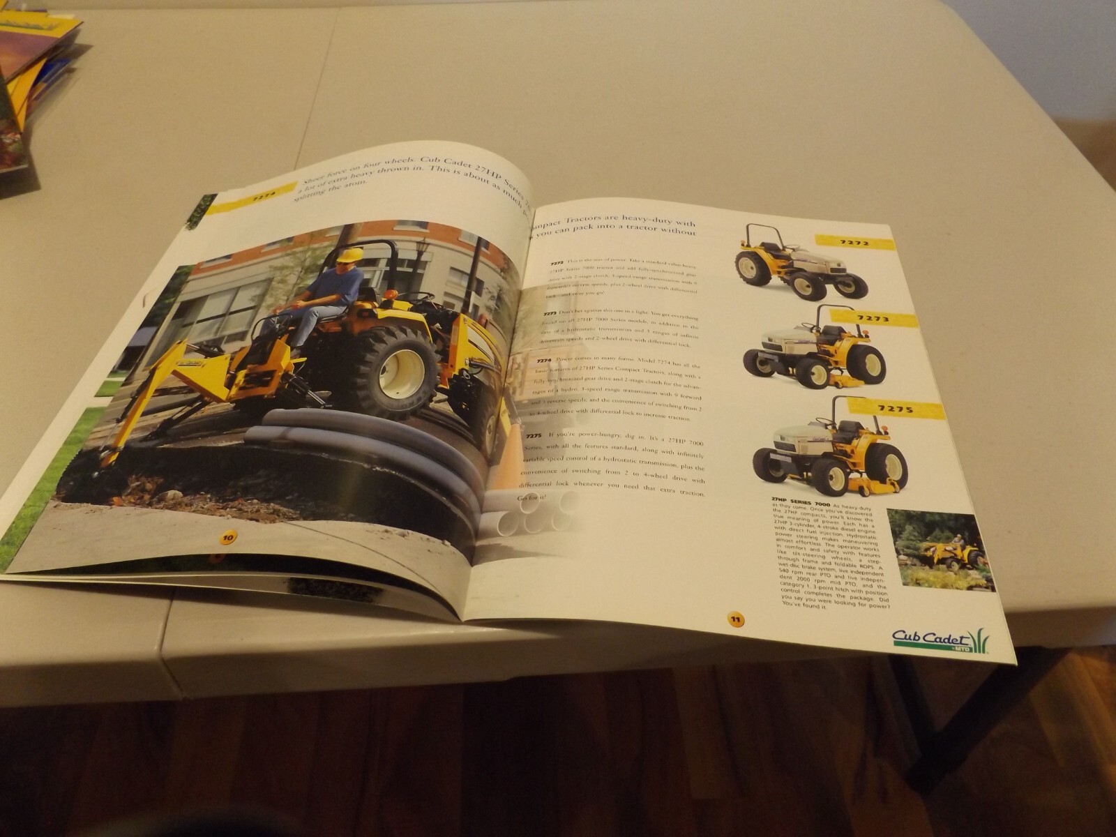 CUB CADET by MTD SERIES 7000 GARDEN TRACTORS, LIT # 773-0302 1996