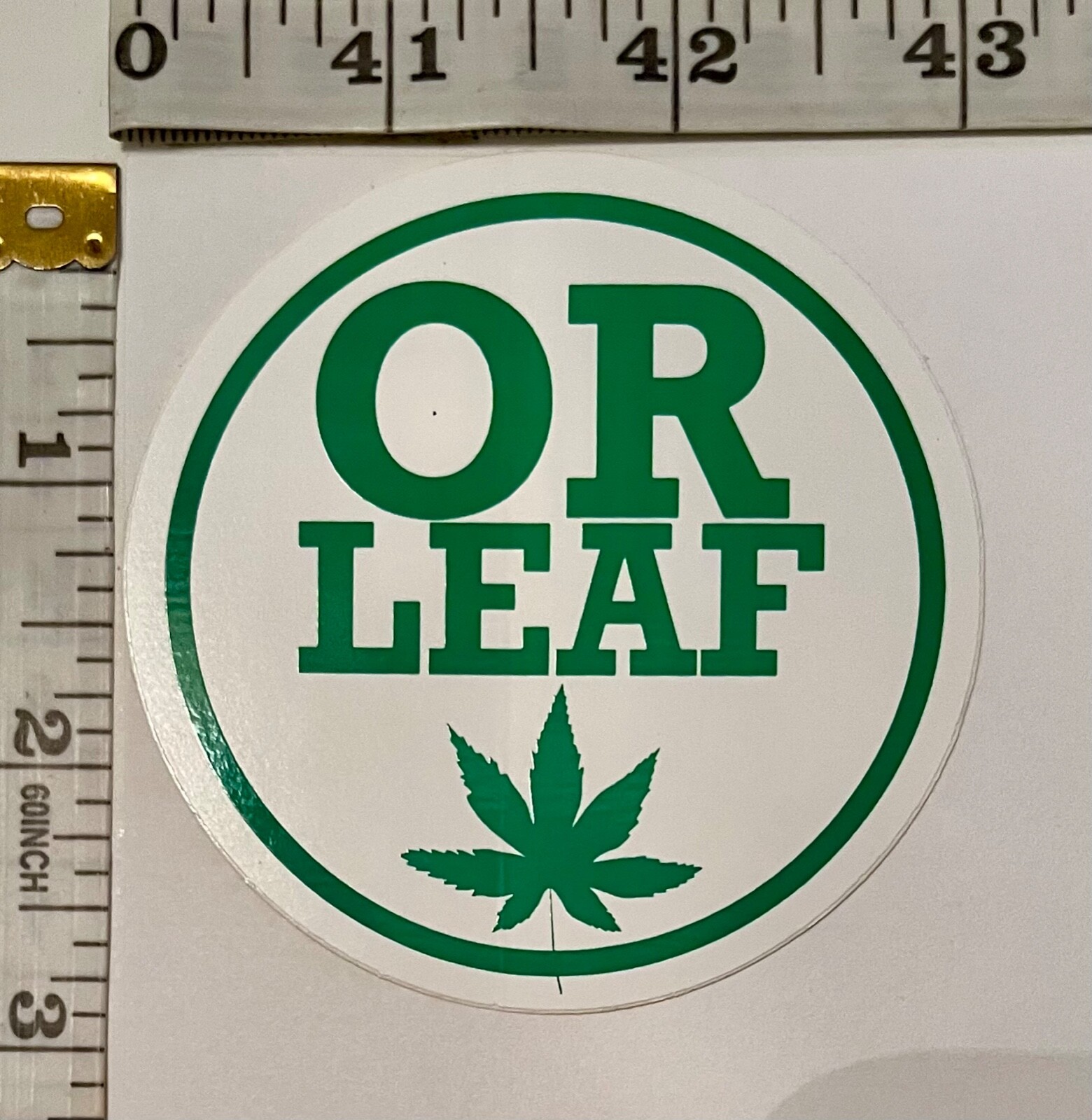 *VARIETY* GLOSSY VINYL STICKER – OREGON, USA CANNABIS CONCENTRATE ADVERTISEMENT