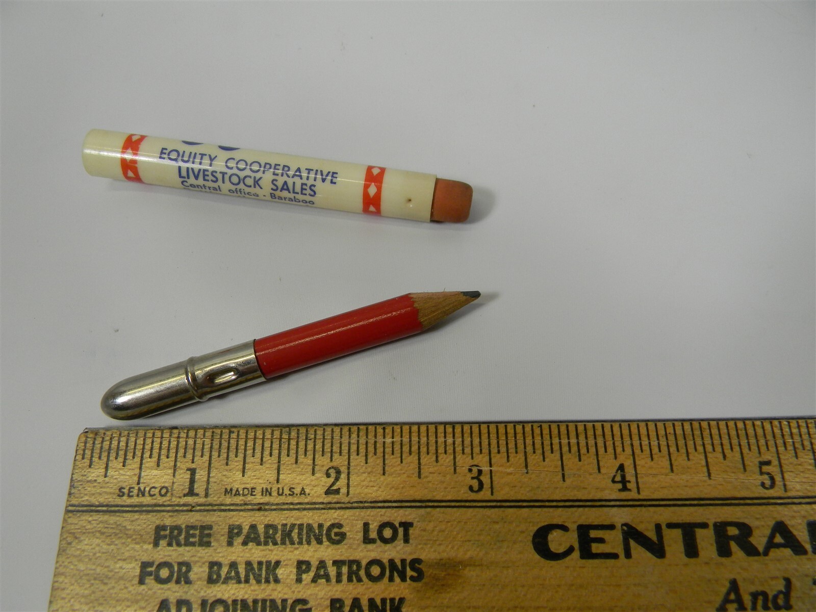 Vintage Equity Livestock Auctions Baraboo Advertising Bullet Pencil – #19 – 2D