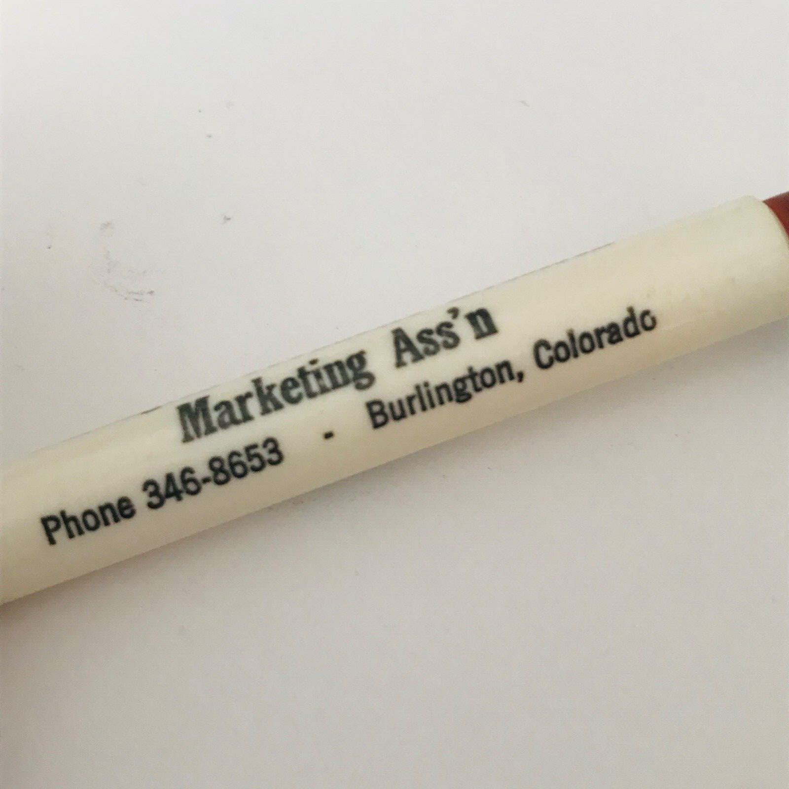 Vintage Burlington Producers Livestock Bullet Pencil Burlington CO Colorado