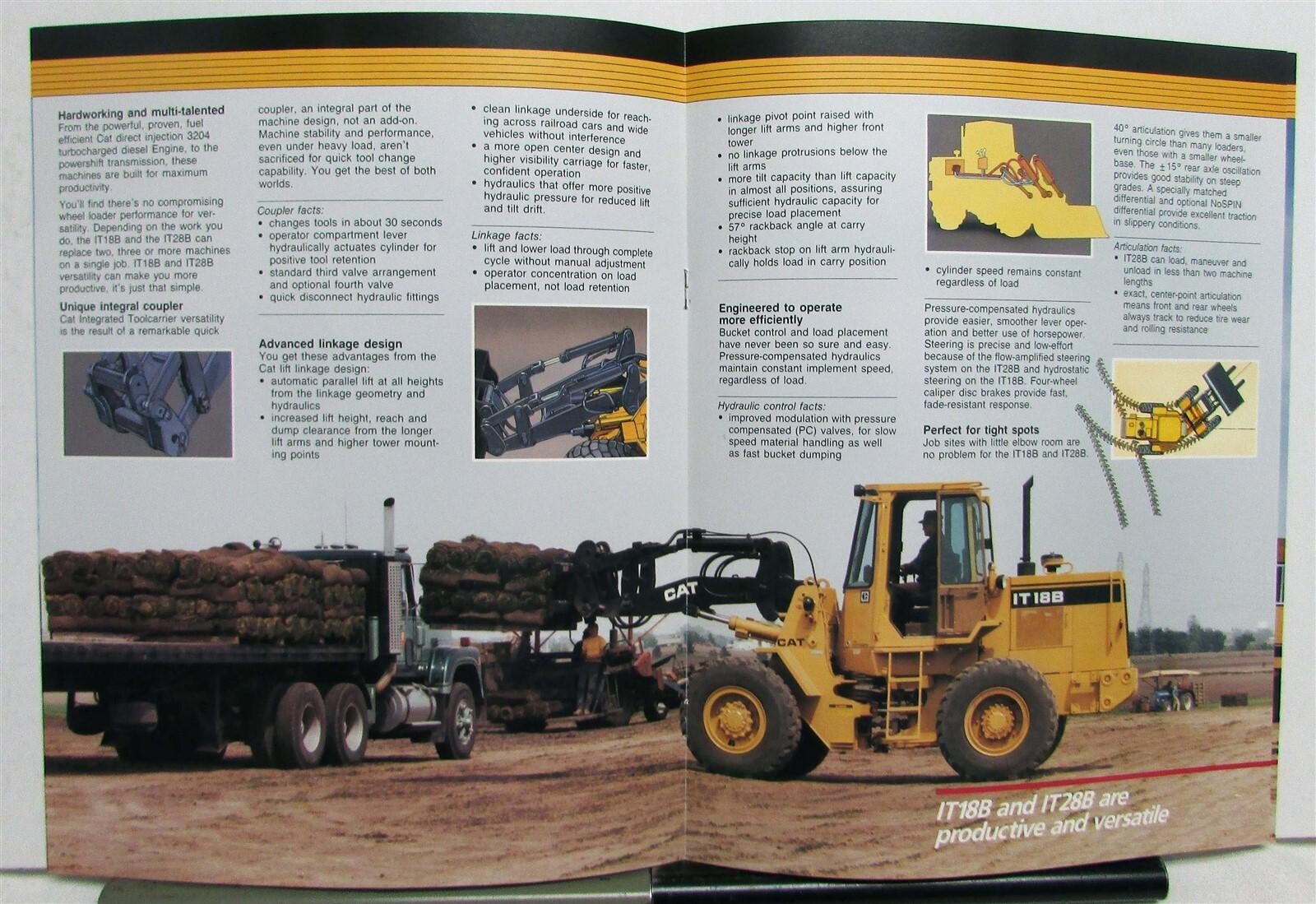 1990s Cat B Series Integrated Toolcarrier Features Specifications Sales Brochure