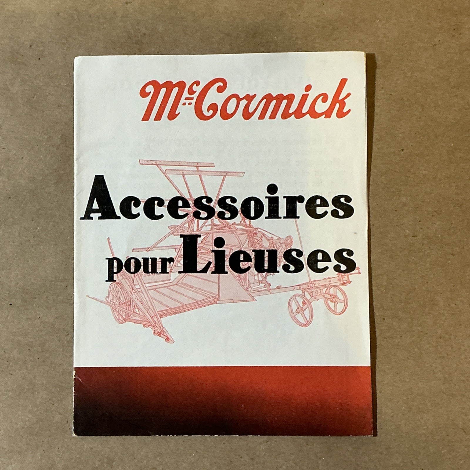 Group Of 7 French McCormick Deering Brochures As Is INV-P0904