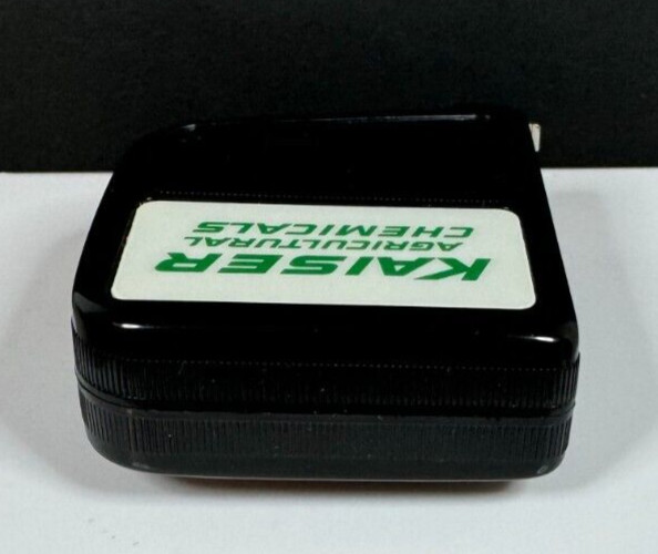 Vintage Kaiser Agricultural Chemicals Lufkin 10&prime; Clip-On Tape Measure